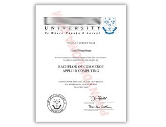 Lincoln University - Fake Diploma Sample from New Zealand